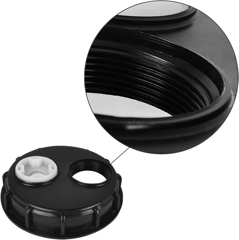 DVECUE IBC Tote Lids Water Tank Caps IBC Tank Lids 6.5-Inch with 2" Plug Fine Thread for Schutz - Image 3